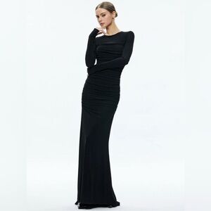 Elegant Black Evening Gown Alice and Olivia